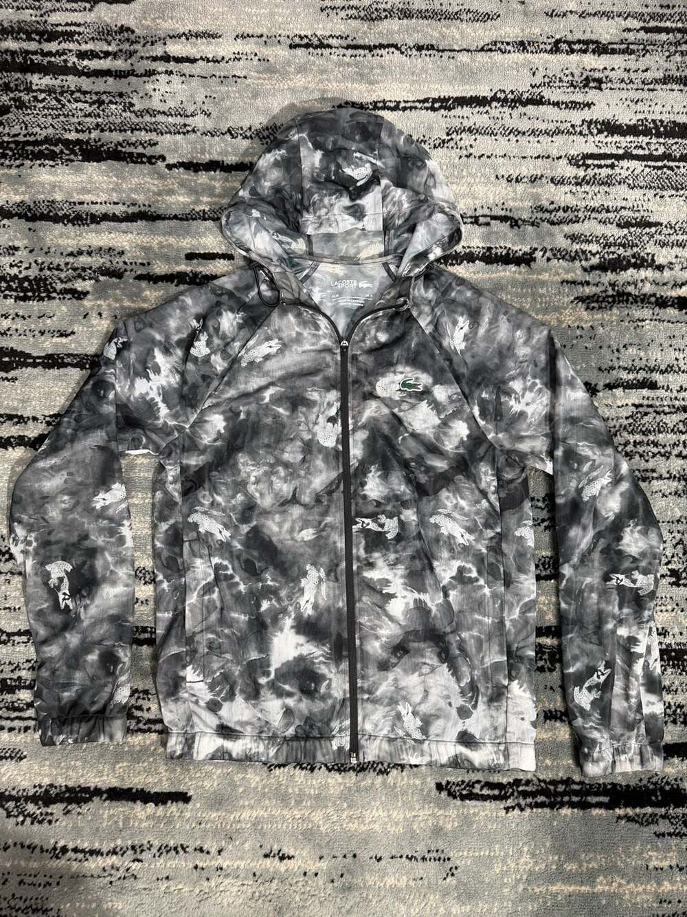 Lacoste Sport All-Over Crocodile Print Light Active Training Jacket